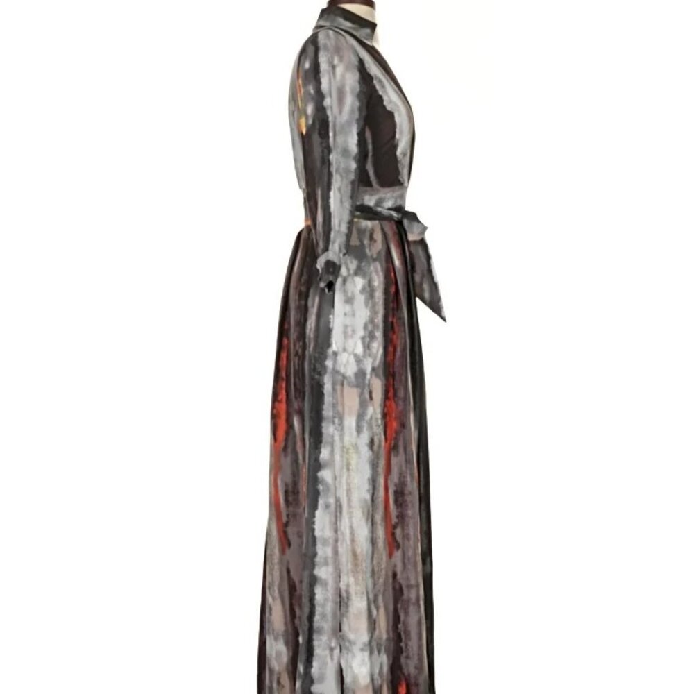 NWT Vince Camuto watercolor fall maxi dress, size 4 - Picture 5 of 16